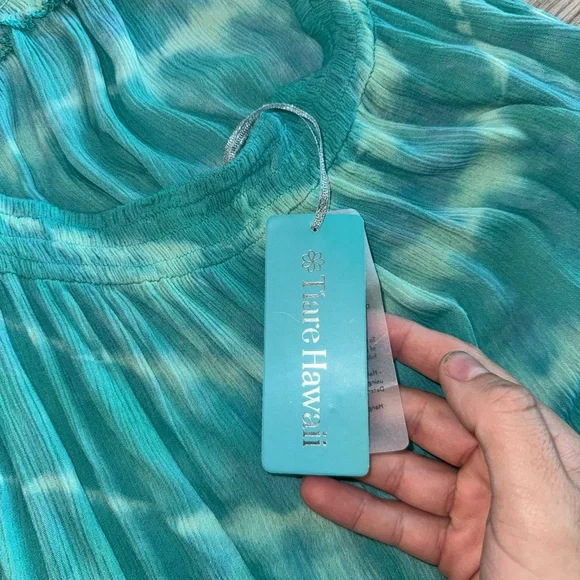 TIARE HAWAII Marilyn Blue Tie-Dye Maxi Dress - Picture 4 of 4